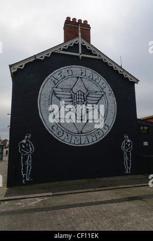 Mural for the Red Hand Commandos Stock Photo