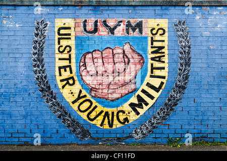Ulster Young Militants mural in East Belfast Stock Photo