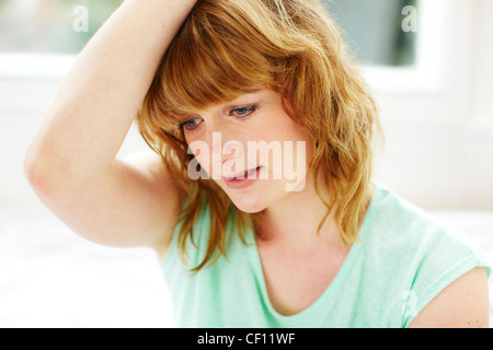 Worried woman Stock Photo