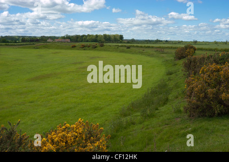 Thornborough henge, a burial grounds and settlements thought to have been part of the Neolithic and Bronze Age of England Stock Photo