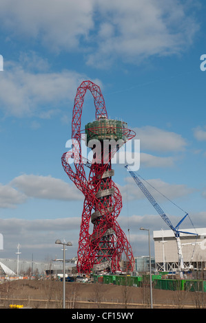 The Olympic Stadium under construction in Stratford East London for the 2012 Olympic Games, London, England. 26 Feb 2012 Stock Photo