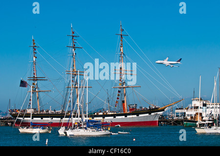 United Airlines 747, Fleet Week Air Show, San Francisco, California, USA Stock Photo