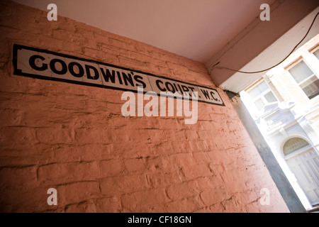 Goodwin's Court near Leicester Square in London, film location for Diagon Alley in the Harry Potter films Stock Photo