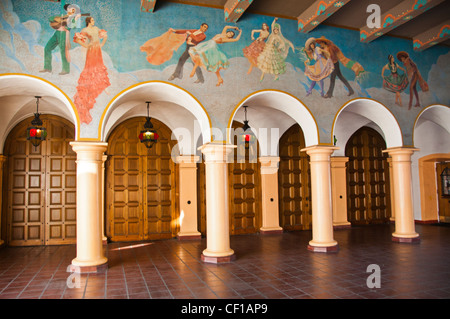 Interior walkway Arlington Theater Santa Barbara Stock Photo - Alamy