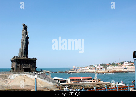 Thiruvalluvar Statue at Kanyakumari, Tamilnadu India Stock Photo