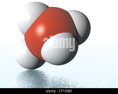 Computer Generated Abstract Image Resembling a Molecule Stock Photo