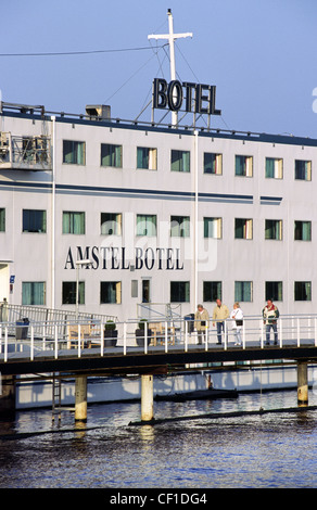 'Amstel Botel' floating Hotel, Amsterdam, The Netherlands.