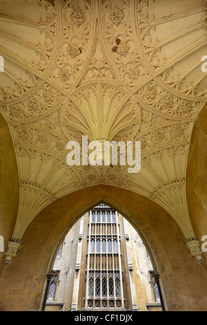 Architectural detail- New Court of St John's College, Cambridge.