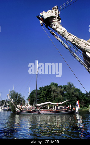 Traditional Dutch sailing boats. Hoorn, The Netherlands.  . Stock Photo