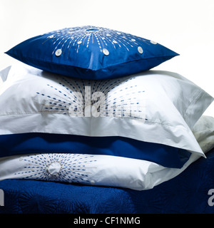 A still life shot of a a stack of pillows and cushions Stock Photo