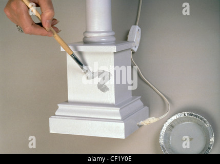 FORMock marble Reproducing a marble effect need not be as tricky as it appears Step by step grey marble paint effect Thin down Stock Photo