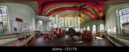 Astley Green Colliery Winding Gear Panorama Pano Stock Photo