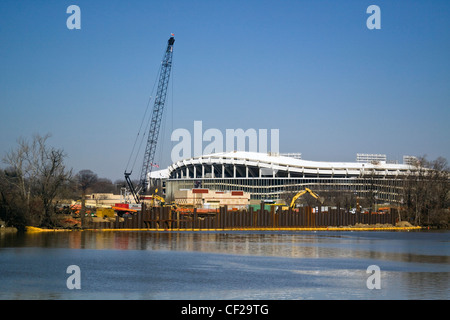 DC Water Sewer Authority WASA Anacostia River Tunnel Clean Rivers Project near Robert F Kennedy Memorial Stadium Stock Photo