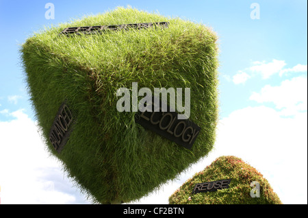 Gambling Environments garden illustrates the consequences of careless human waste disposal The cubes represent a set of fortune Stock Photo