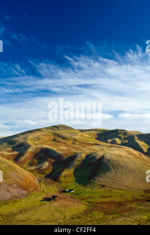View of Lamb Hill in the Cheviot Hills, part of the Northumberland National Park. Stock Photo