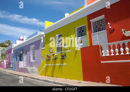 Bo Kaap Chiappini Street - Cape Town South Africa Stock Photo