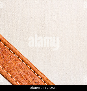 Image of leather and textile background. Stock Photo