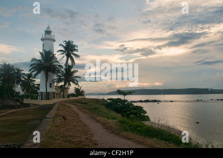 view of the old lighthouse in the UNESCO World Heritage Site of Galle, Sri Lanka Stock Photo