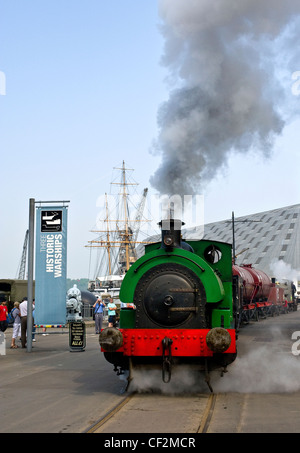 Steam locomotive 'Ajax' built in 1941 at the Dockyard Railway, Chatham. Stock Photo