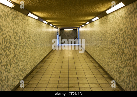 An empty pedestrian subway in London. Stock Photo