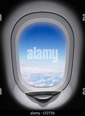 Airplane Window Stock Photo