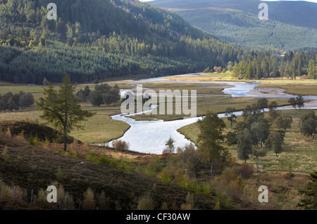 The River Dee near Linn of Dee. Stock Photo