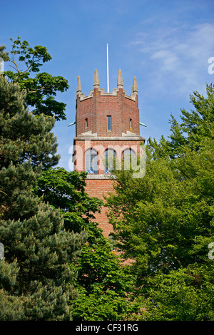 Faringdon Folly, built in 1935 by Lord Berners, is the last folly to be built in England. Stock Photo
