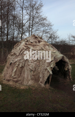 Reconstructed Mesolithic Dwelling Stock Photo - Alamy