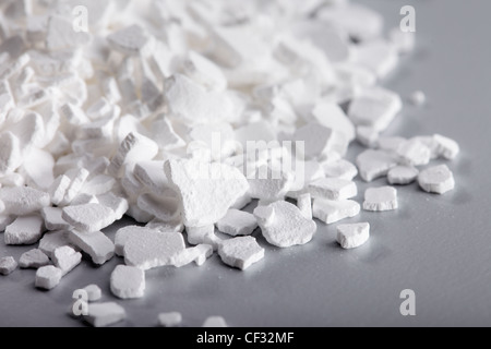 Calcium chloride flakes. Stock Photo