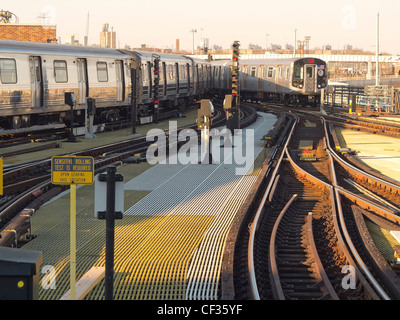 Coney Island subway station in Brooklyn NY Stock Photo