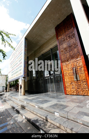 The entrance to the Constitutional court in Johannesburg's CBD. Stock Photo