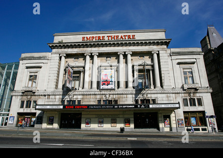 A view toward the entrance of the Empire Theatre in Liverpool. Stock Photo