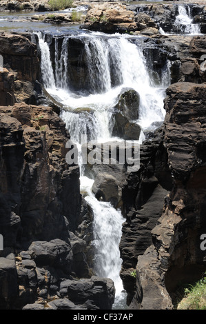 Waterfall at Bourkes Luck Potholes South Africa Stock Photo