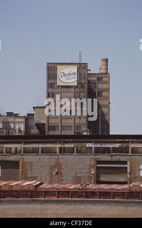 USA New Orleans Riverboat tour P/S Natchez Sugar Plant  Stock Photo