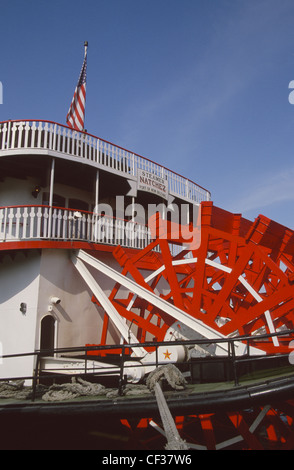 USA New Orleans Riverboat tour P/S Natchez Paddle  Stock Photo