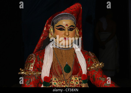 Kathakali a traditional dance form of Kerala Stock Photo