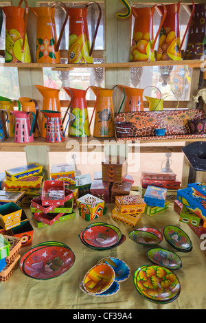 Malagasy craft tin in Antananarivo, Madagascar Stock Photo