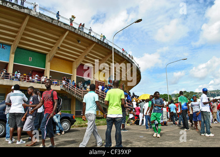 National football stadium in Freetown, Sierra Leone Stock Photo