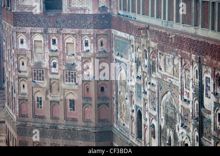 Outside walls of the Lahore Fort, Lahore, Pakistan Stock Photo