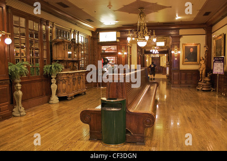 Lobby of the Main Street Station casino and hotel in downtown Las Vegas Stock Photo