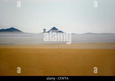 Tourists in the Western Desert of Egypt Stock Photo