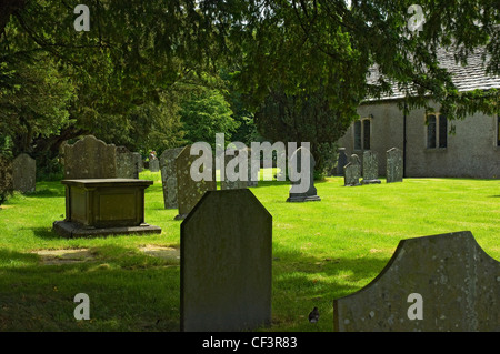 The graveyard of St Oswald's church where William Wordsworth is buried. Stock Photo