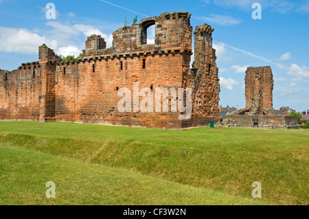 The ruins of Penrith Castle, once a royal fortress for Richard, Duke of Gloucester before he became King Richard III in 1483. Stock Photo