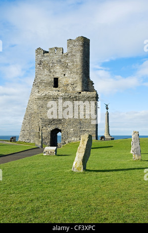 Ruins of Aberystwyth Castle built in 1277 by King Edward I. Stock Photo