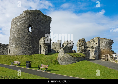 Ruins of Aberystwyth Castle built in 1277 by King Edward I. Stock Photo