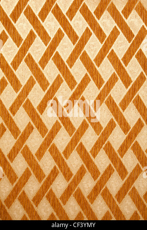 Texture high resolution of yellow wall with brown tiling ornament. Modern style. Stock Photo