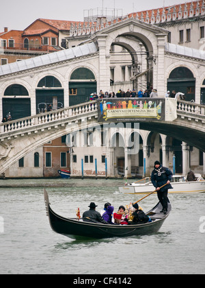 Ponte di Rialto bridge over the Grand Canal - Venice, Venezia, Italy, Europe Stock Photo
