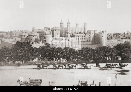 Her Majesty's Royal Palace and Fortress, known as the Tower of London, London, England, in the late 19th century.