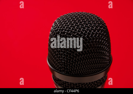 Microphone closeup. Stock Photo