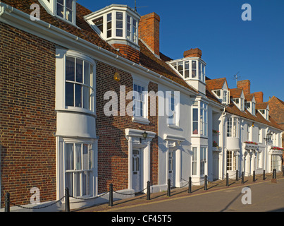 Riverfront houses in Burnham on Crouch. Stock Photo